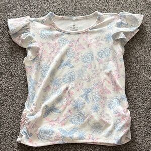 Girls One Step Up Floral Butterfly Top Size 6X NWOT